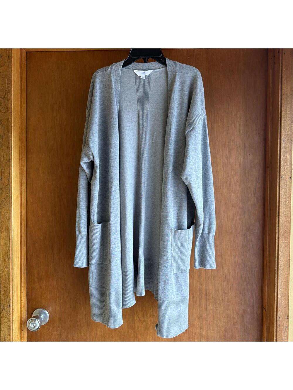 Women's Time & TRu Grey Cardigan Size Large